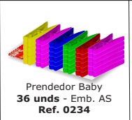 PRENDEDOR BABY PAC C/ 36 PEÇAS